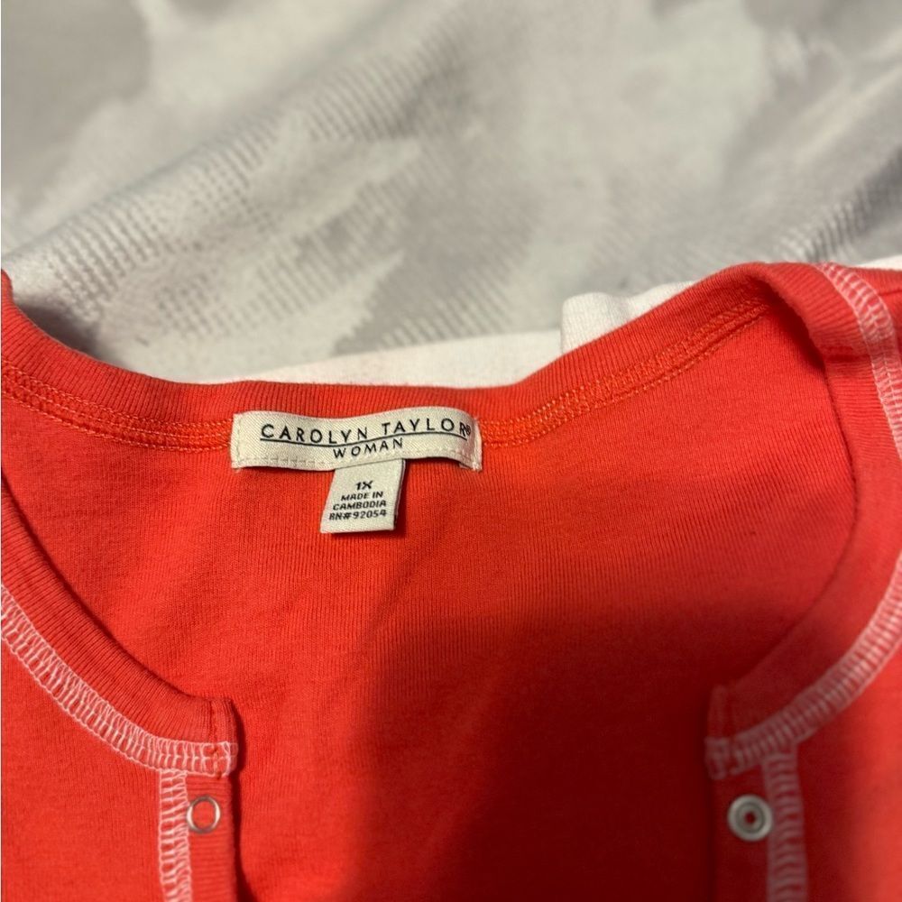 Comfy Casual Orange Tee Lightweight, 1X‎ Perfect for every wardrobe. Like New. - Picture 11 of 15